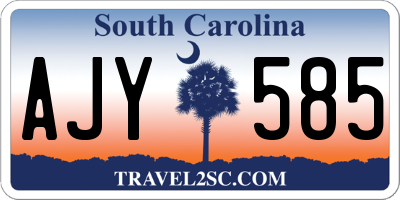 SC license plate AJY585
