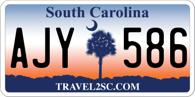 SC license plate AJY586