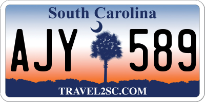 SC license plate AJY589