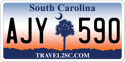 SC license plate AJY590