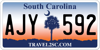SC license plate AJY592