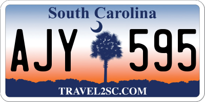 SC license plate AJY595