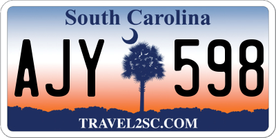 SC license plate AJY598