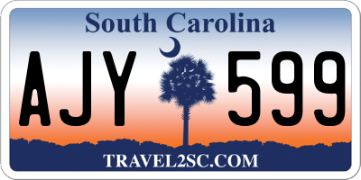 SC license plate AJY599