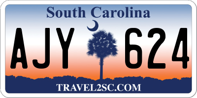 SC license plate AJY624