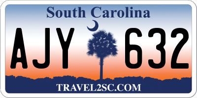 SC license plate AJY632