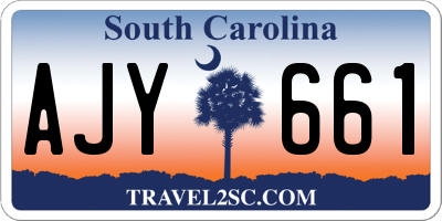 SC license plate AJY661