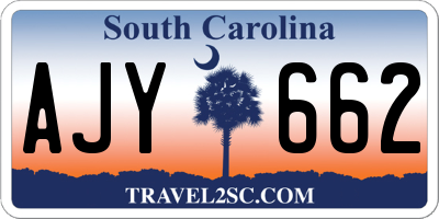 SC license plate AJY662
