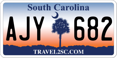 SC license plate AJY682