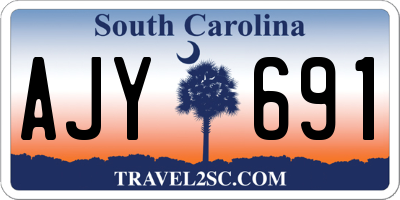 SC license plate AJY691