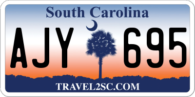 SC license plate AJY695