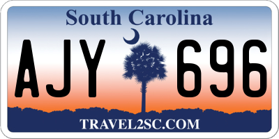 SC license plate AJY696