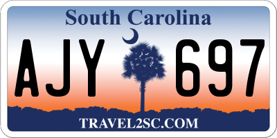 SC license plate AJY697