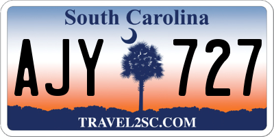 SC license plate AJY727