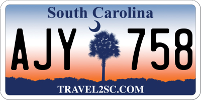 SC license plate AJY758