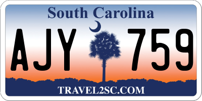 SC license plate AJY759