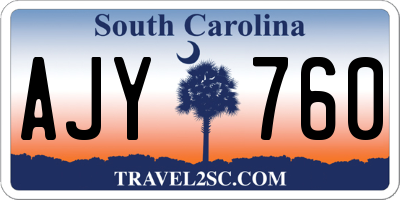 SC license plate AJY760