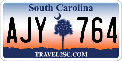 SC license plate AJY764