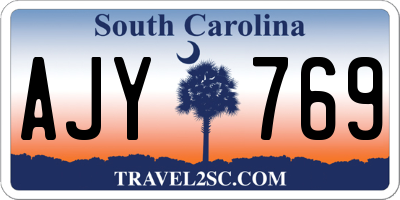 SC license plate AJY769