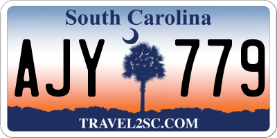 SC license plate AJY779