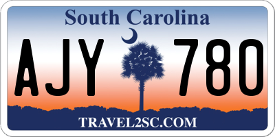 SC license plate AJY780