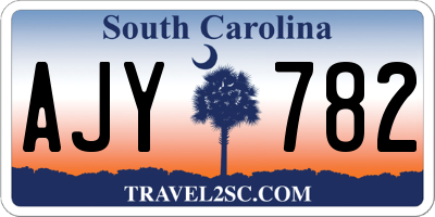 SC license plate AJY782