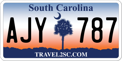 SC license plate AJY787