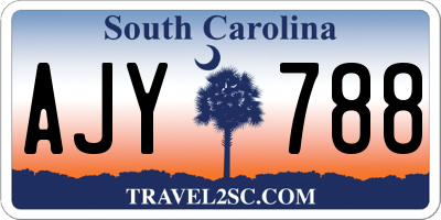 SC license plate AJY788