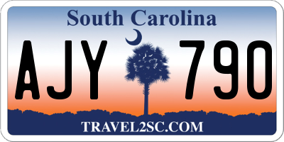 SC license plate AJY790