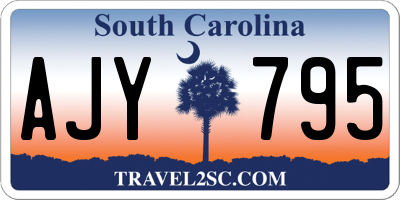SC license plate AJY795