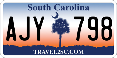 SC license plate AJY798