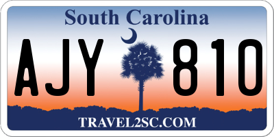 SC license plate AJY810