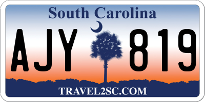 SC license plate AJY819