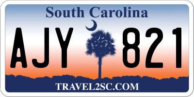 SC license plate AJY821