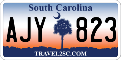 SC license plate AJY823