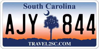 SC license plate AJY844