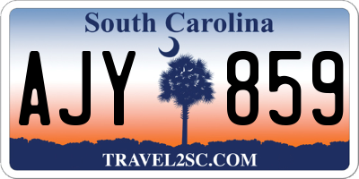 SC license plate AJY859