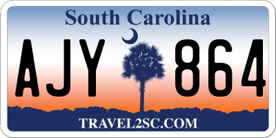 SC license plate AJY864
