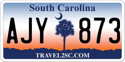 SC license plate AJY873