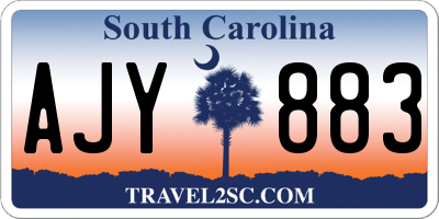 SC license plate AJY883