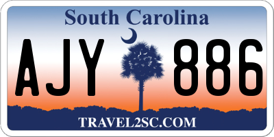SC license plate AJY886