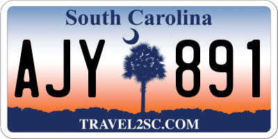 SC license plate AJY891