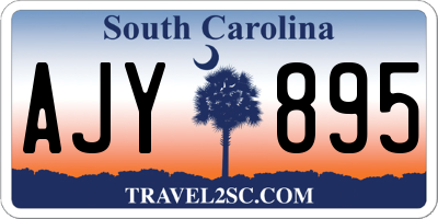 SC license plate AJY895
