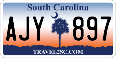 SC license plate AJY897