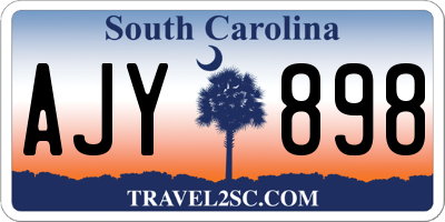 SC license plate AJY898