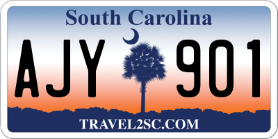 SC license plate AJY901