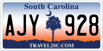 SC license plate AJY928