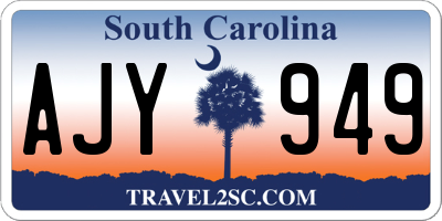 SC license plate AJY949
