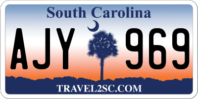 SC license plate AJY969