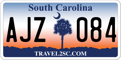 SC license plate AJZ084